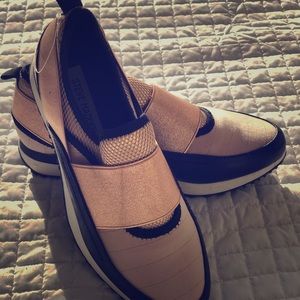 Steve Madden pink slip on sneakers